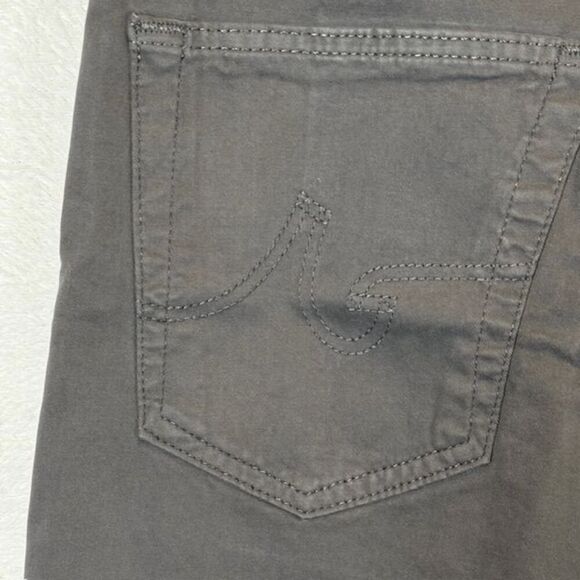 NEW! Adriano Goldschmied The Graduate Tailored Leg Pants Sueded Gray Size 28x34 - Picture 6 of 16